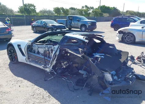 2017 Chevrolet Corvette Z06 z USA, uszkodzony, nr VIN 1G1YS2D60H5603089